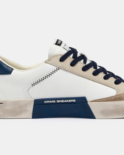Sneakers Distressed Navy Blue Crime London - Seipuntozerostore