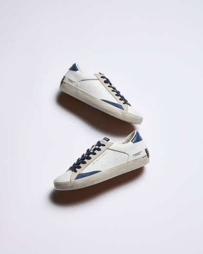 Sneakers Distressed Navy Blue Crime London - Seipuntozerostore