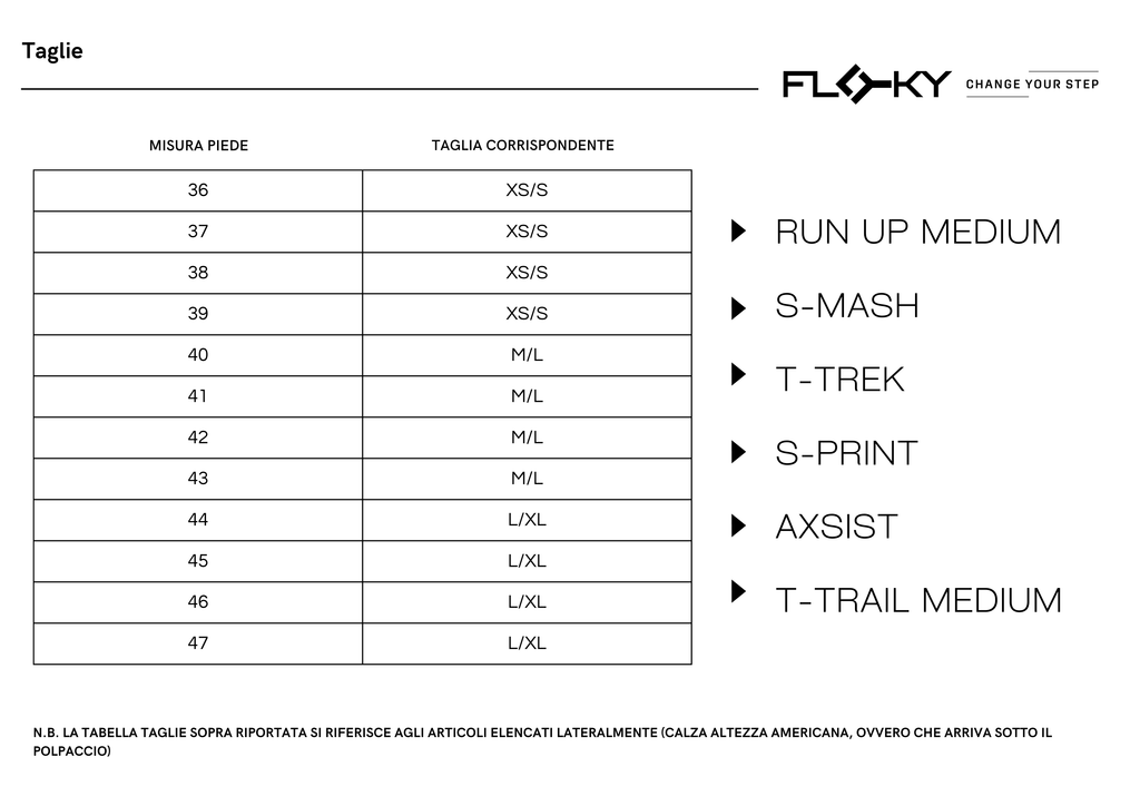 Calze Floky S - MASH 2.0 Bianco - Seipuntozerostore