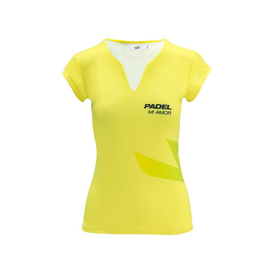 T-shirt Icon Giallo (donna) Padel Mi Amor - Seipuntozerostore