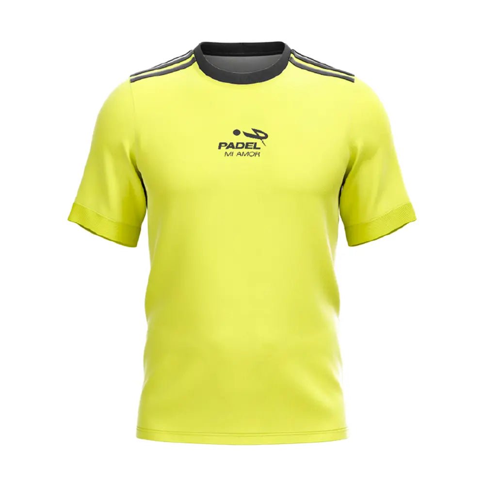 Maglia Padel Vieni a Rete Giall Lime Padelmiamor - Seipuntozerostore