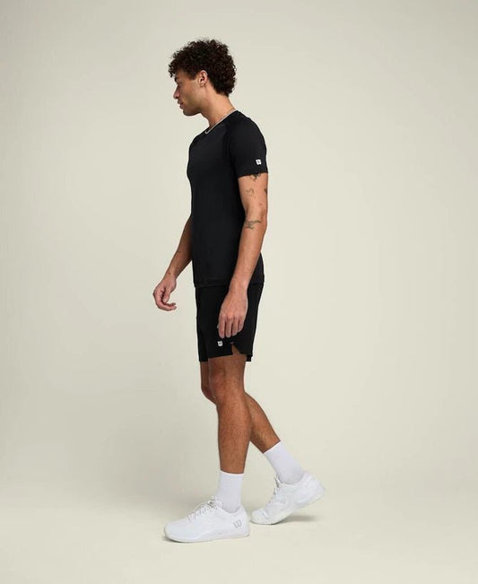T-shirt Team Seamless Crew Nero Wilson - Seipuntozerostore