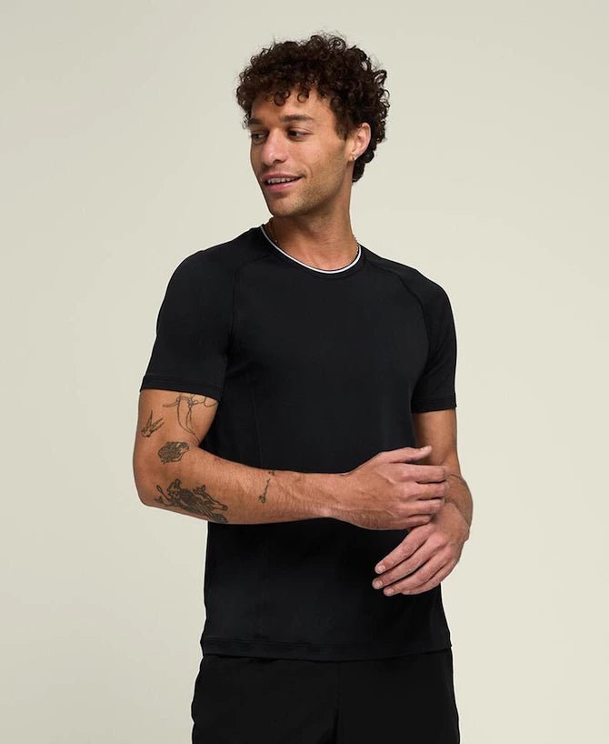 T-shirt Team Seamless Crew Nero Wilson - Seipuntozerostore