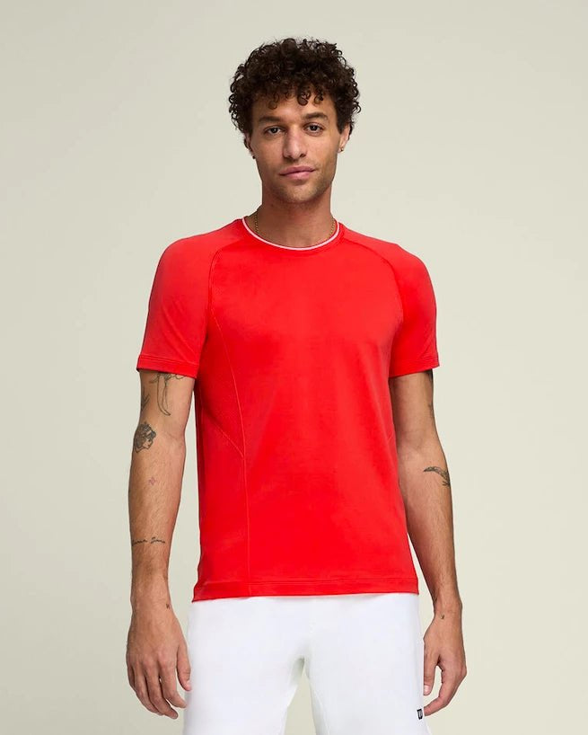 T-shirt Team Seamless Crew rosso Wilson - Seipuntozerostore