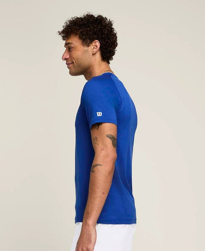 T-shirt Team Seamless Crew Blu Royal Wilson - Seipuntozerostore