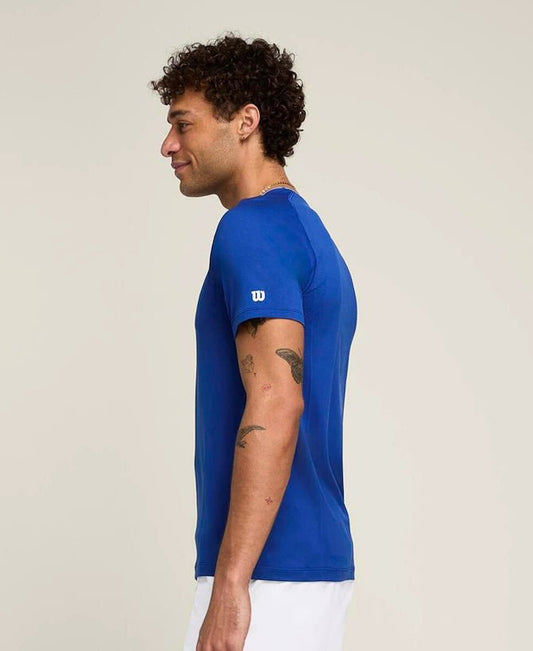 T-shirt Team Seamless Crew Blu Royal Wilson - Seipuntozerostore