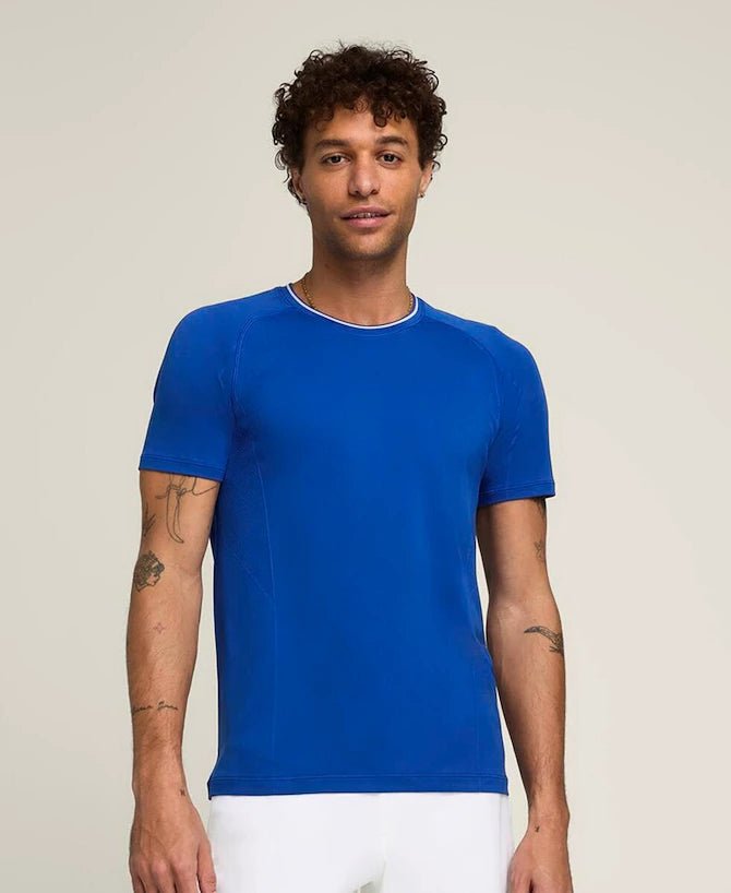 T-shirt Team Seamless Crew Blu Royal Wilson - Seipuntozerostore