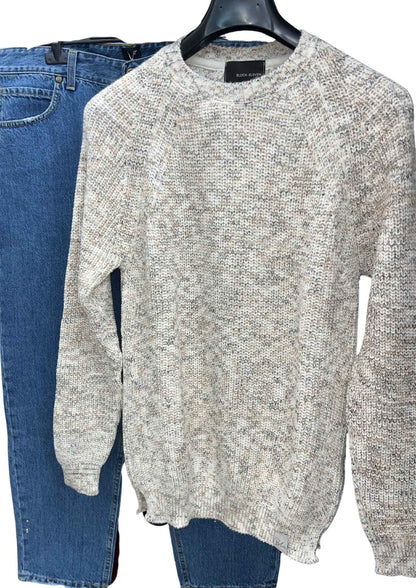 Maglia Melange costa inglese Malè Panna Block Eleven - Seipuntozerostore