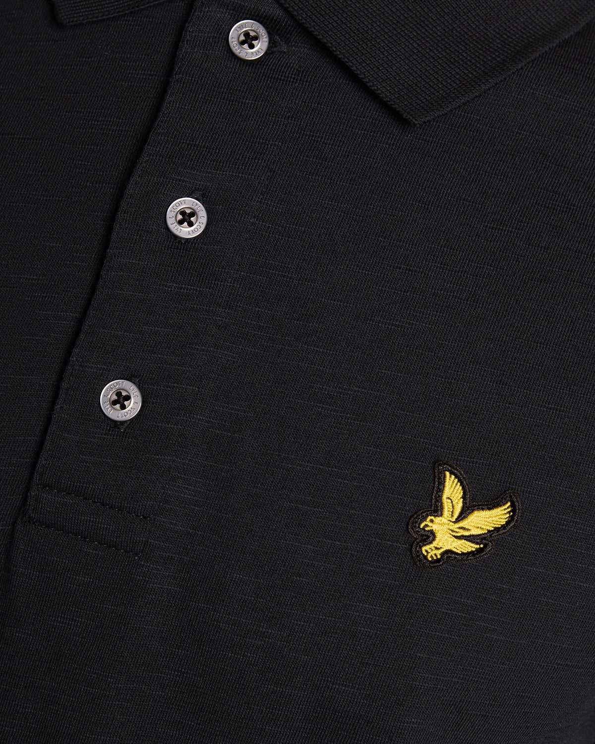Polo in cotone Fine Slub Nero Lyle & Scott - Seipuntozerostore