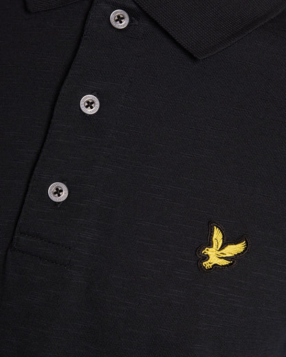 Polo in cotone Fine Slub Nero Lyle & Scott - Seipuntozerostore
