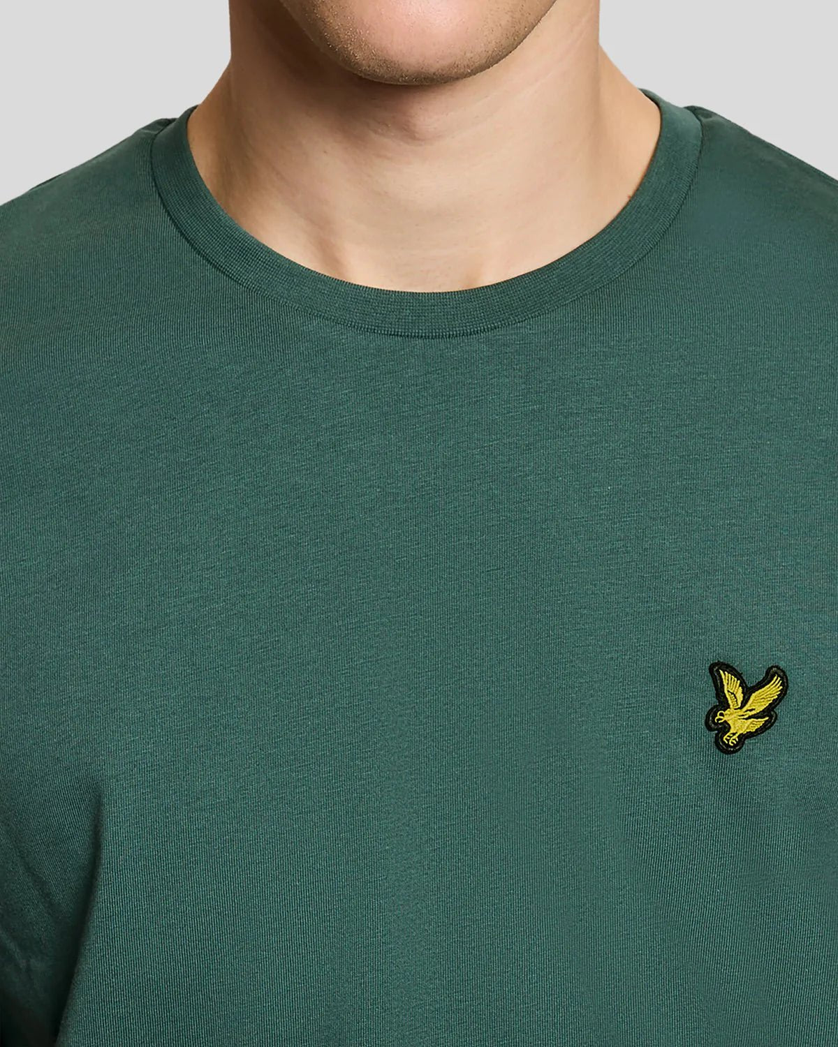 T-shirt girocollo in cotone Plain T-shirt Verde Everglade - Seipuntozerostore