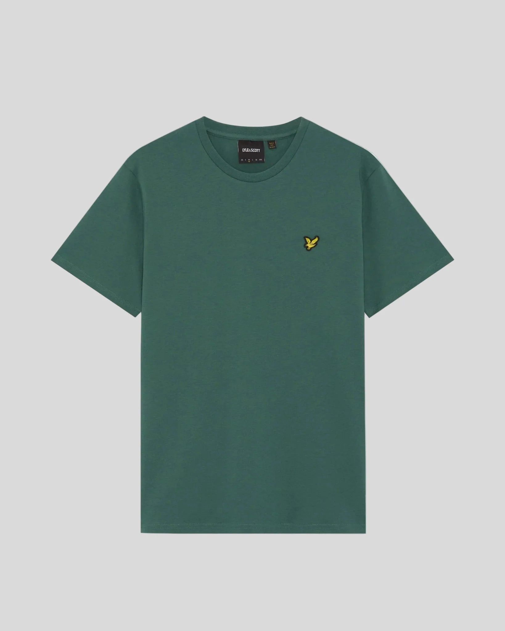 T-shirt girocollo in cotone Plain T-shirt Verde Everglade - Seipuntozerostore