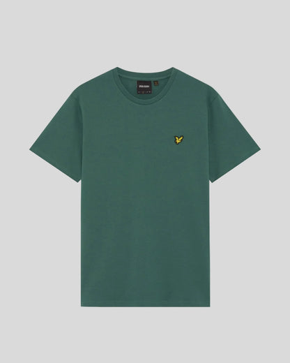T-shirt girocollo in cotone Plain T-shirt Verde Everglade - Seipuntozerostore