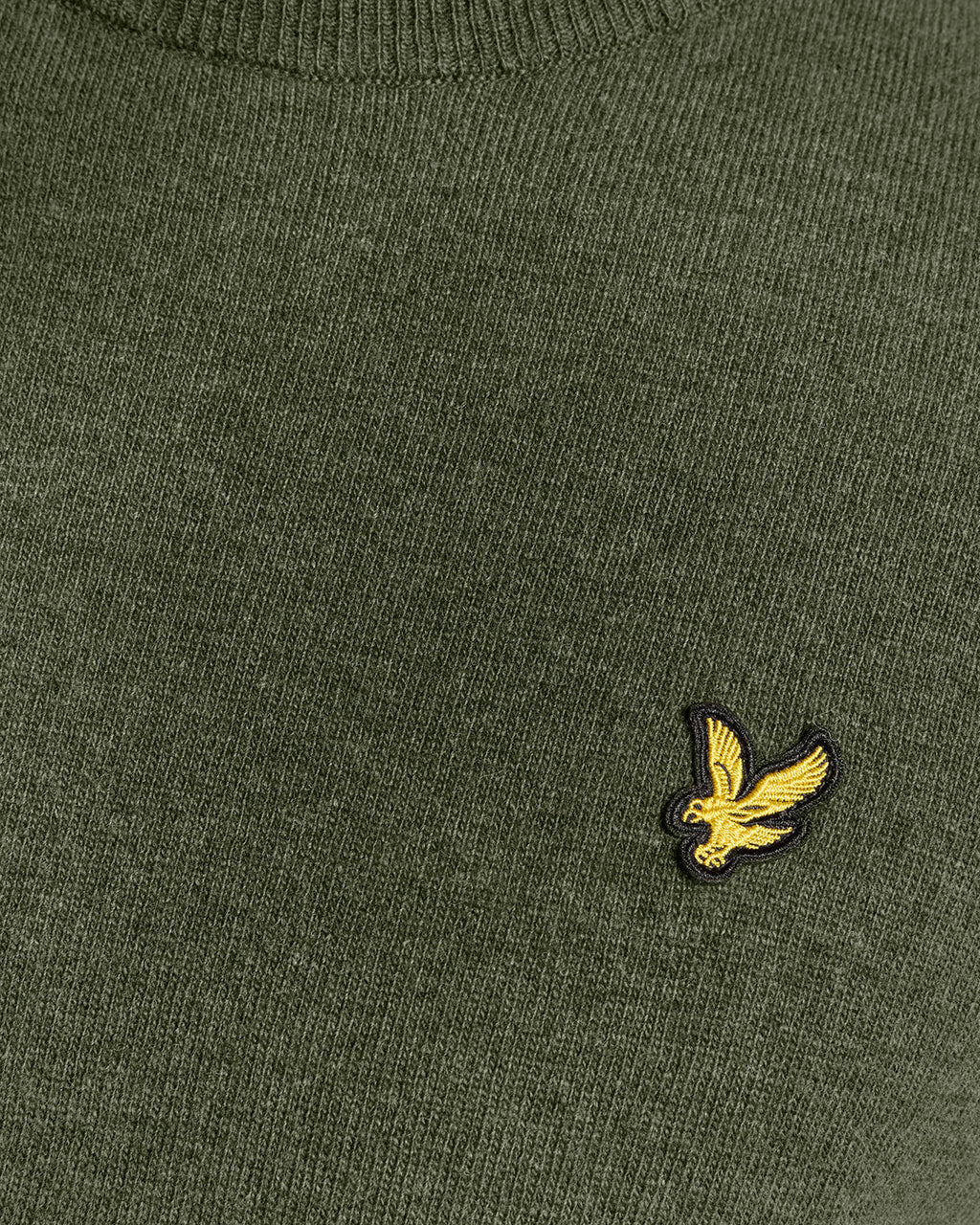 Maglione Lambswool Blend Crew Neck Jumper Verde Deep Depths Marl Lyle & Scott - Seipuntozerostore