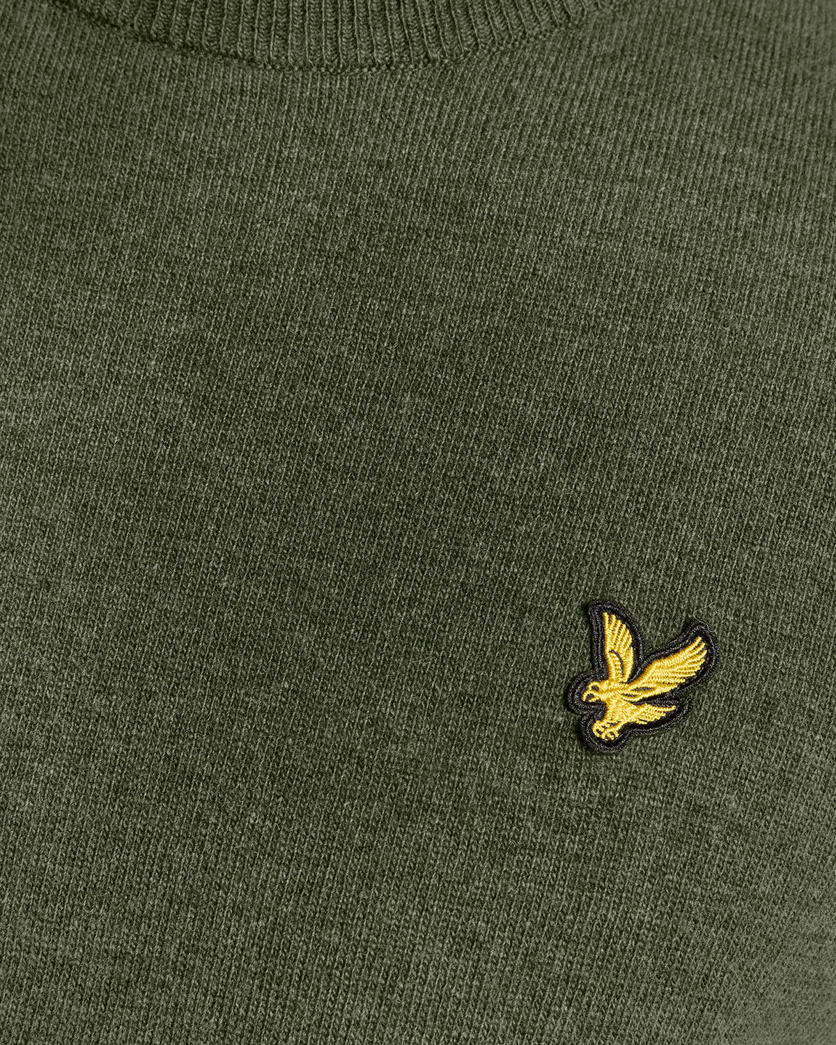 Maglione Lambswool Blend Crew Neck Jumper Verde Deep Depths Marl Lyle & Scott - Seipuntozerostore