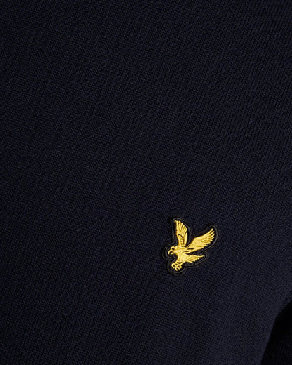 Maglione girocollo in cotone Verde Blu Dark Navy Lyle & Scott - Seipuntozerostore
