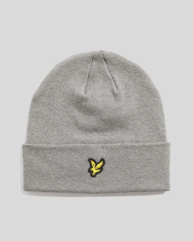 Cuffia Merino Wool Blend Beanie Lyle & Scott Grigio - Seipuntozerostore