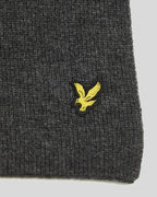 Sciarpa Lambswool Blend Ribbed Scarf Lyle & Scott Grigio - Seipuntozerostore