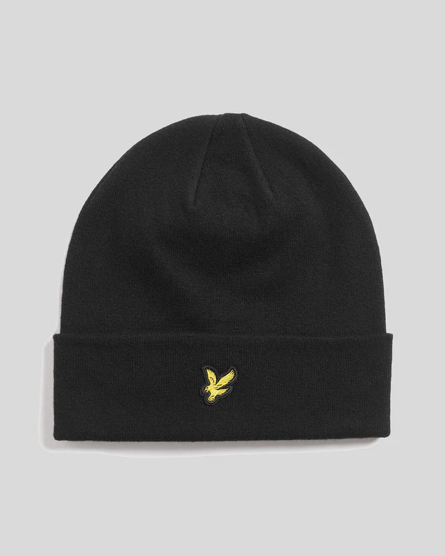 Cuffia Merino Wool Blend Beanie Lyle & Scott Nero - Seipuntozerostore