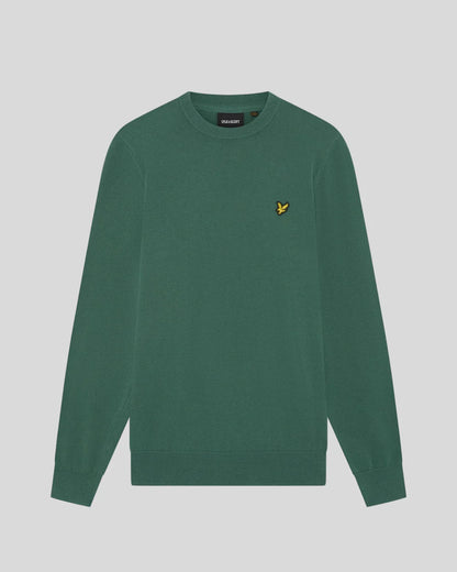 Maglione girocollo in cotone Verde Everglade Lyle & Scott - Seipuntozerostore