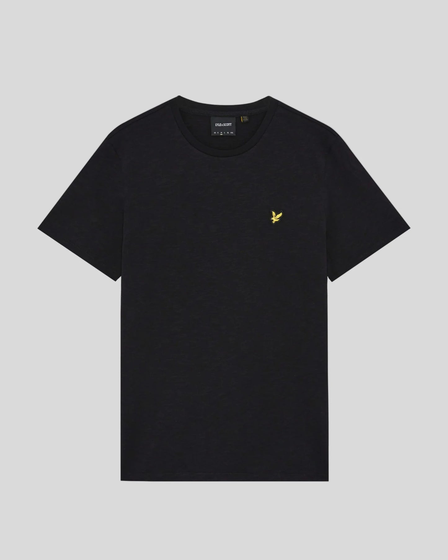 T-shirt in cotone Slub Fine nero Lyle & Scott - Seipuntozerostore