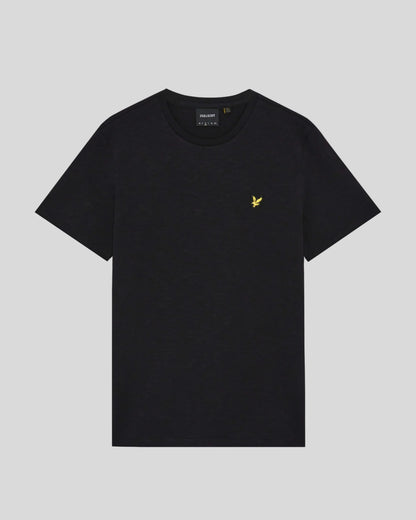 T-shirt in cotone Slub Fine nero Lyle & Scott - Seipuntozerostore
