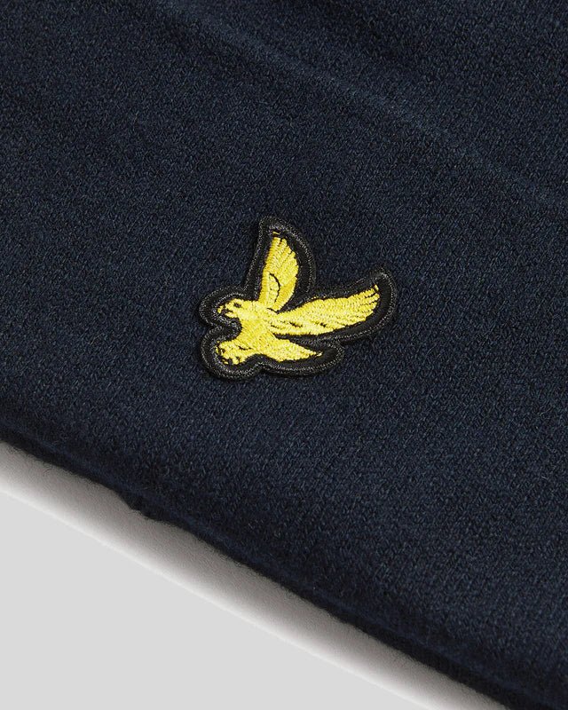 Cuffia Merino Wool Blend Beanie Lyle & Scott Blu - Seipuntozerostore