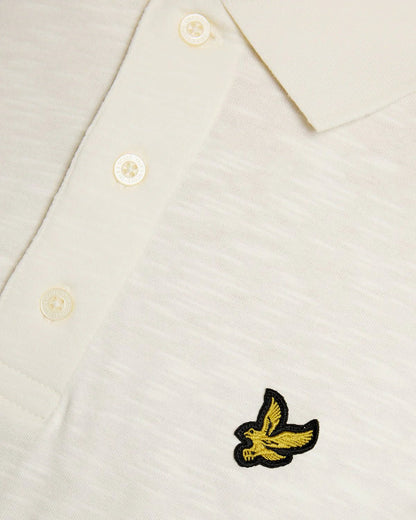 Polo in cotone Fine Slub crema Lyle & Scott - Seipuntozerostore