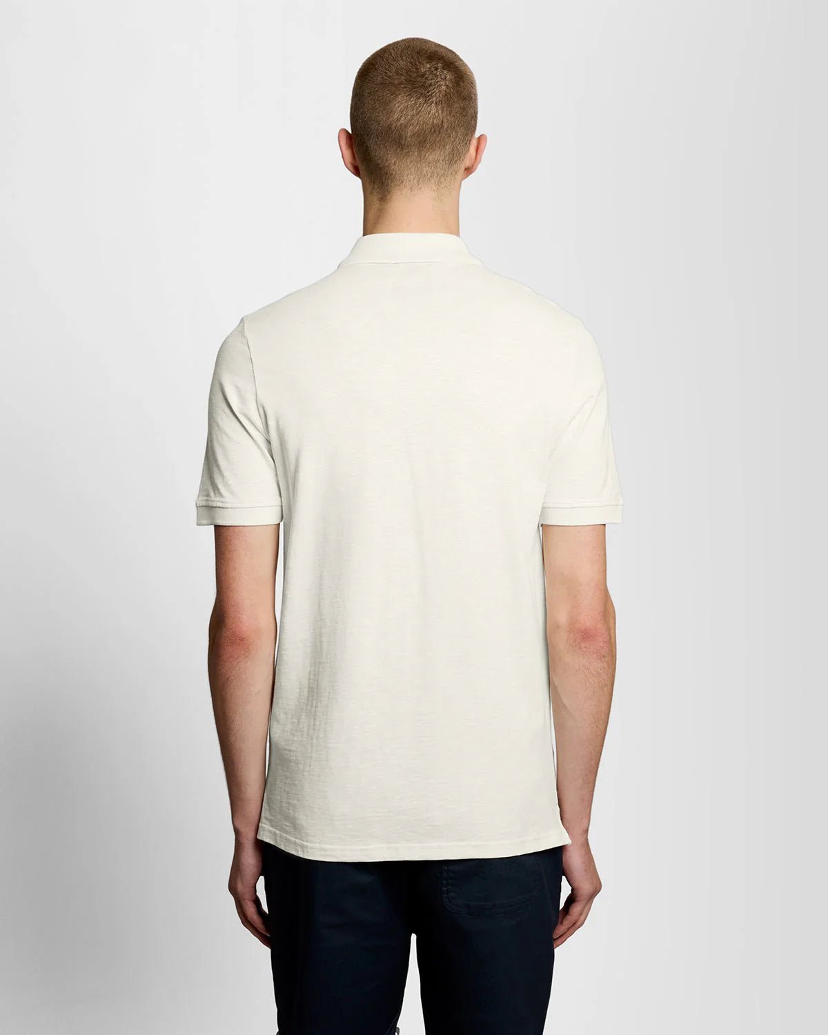 Polo in cotone Fine Slub crema Lyle & Scott - Seipuntozerostore