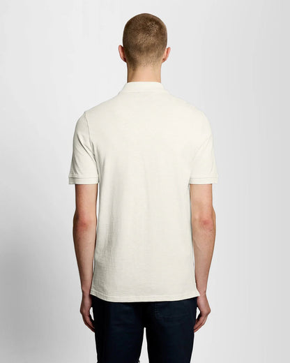 Polo in cotone Fine Slub crema Lyle & Scott - Seipuntozerostore