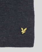 Sciarpa Lambswool Blend Ribbed Scarf Lyle & Scott Blu - Seipuntozerostore