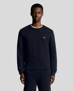Felpa Girocollo Blu Navy Lyle & Scott Garzata - Seipuntozerostore