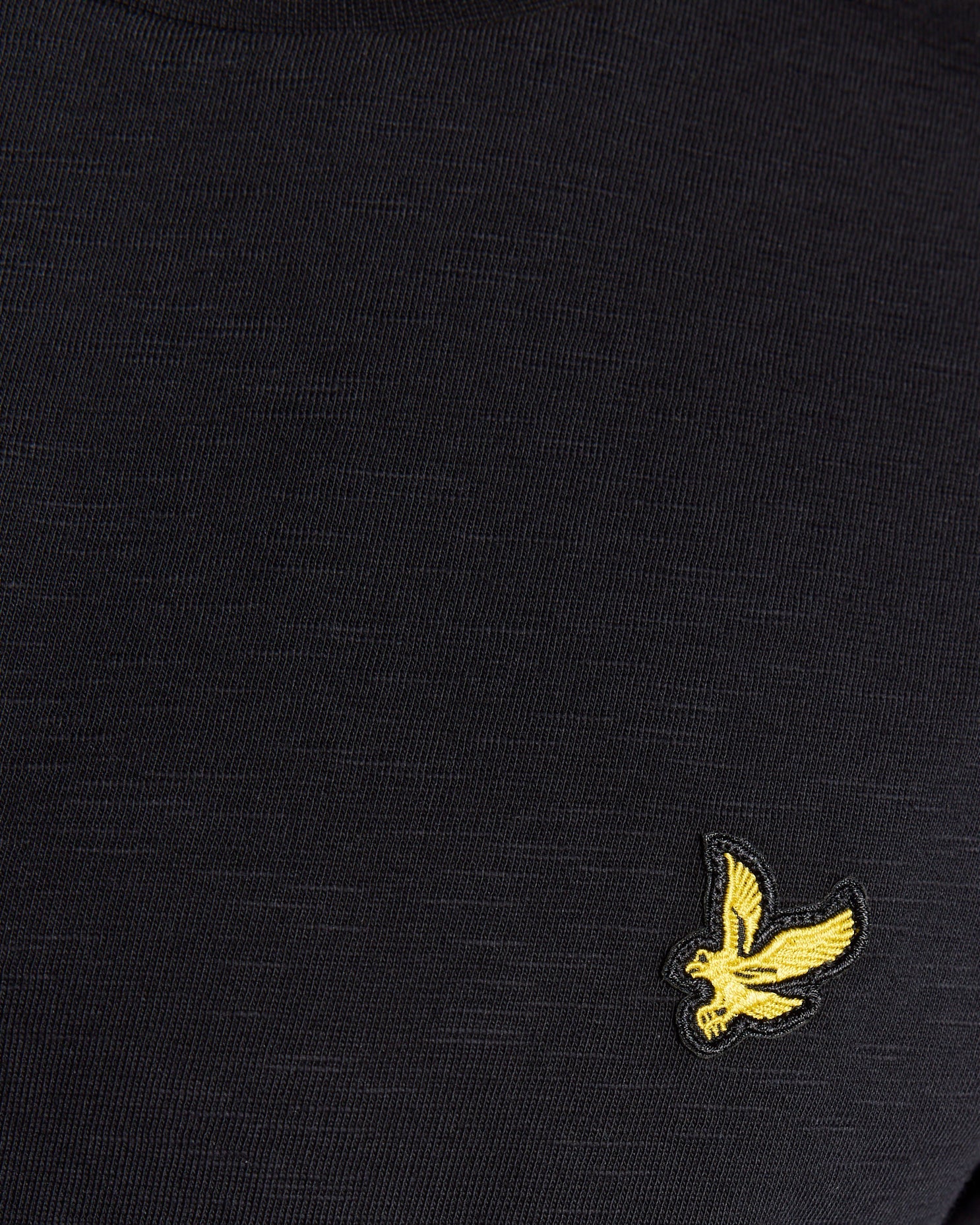T-shirt in cotone Slub Fine nero Lyle & Scott - Seipuntozerostore