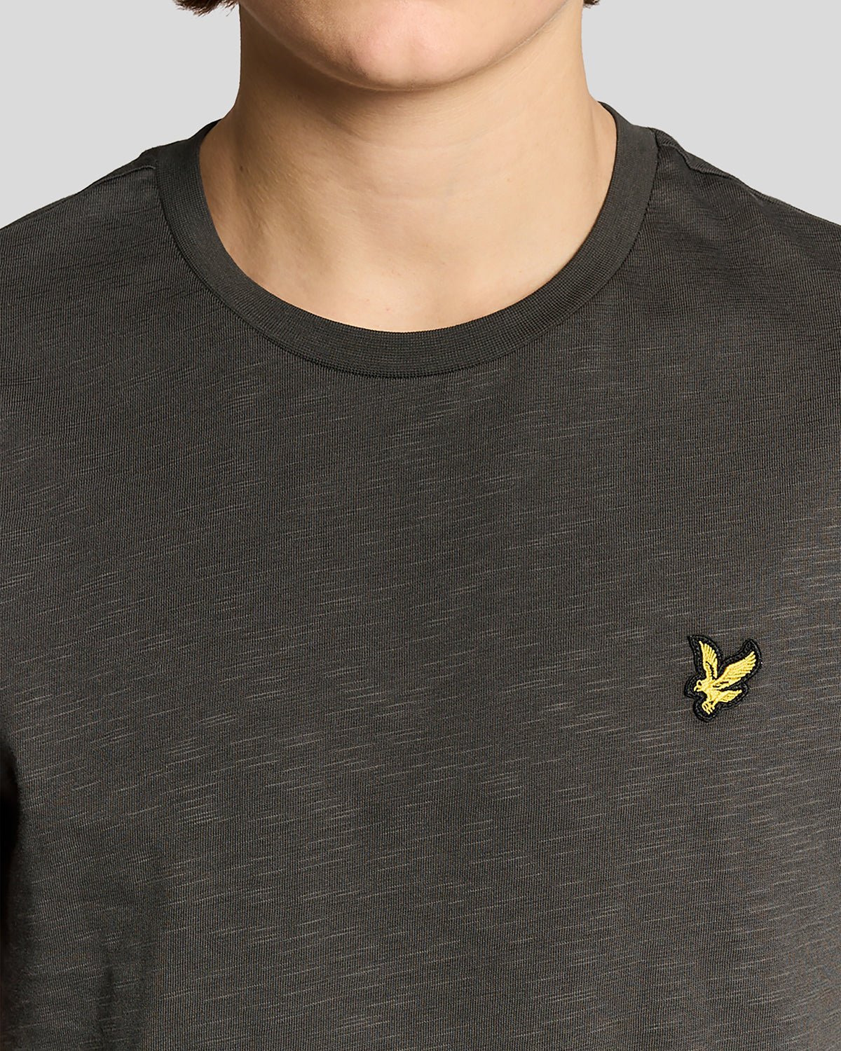 T-shirt in cotone Slub Fine gunmetal Lyle & Scott - Seipuntozerostore