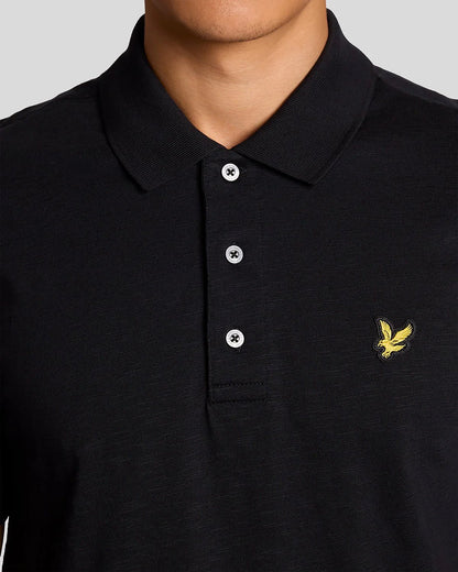 Polo in cotone Fine Slub Nero Lyle & Scott - Seipuntozerostore
