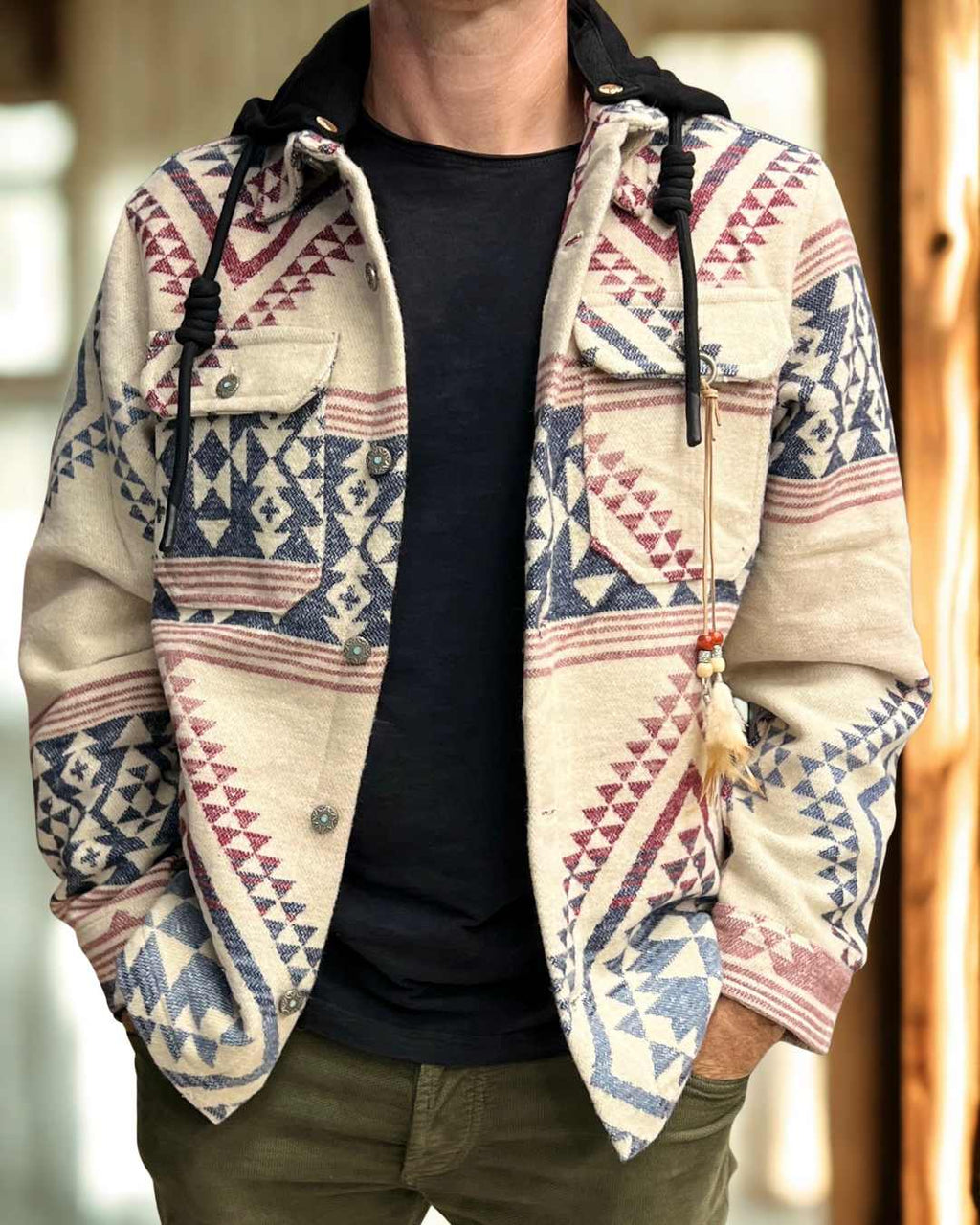 Overshirt Atzeco Berna con cappuccio staccabile - Seipuntozerostore