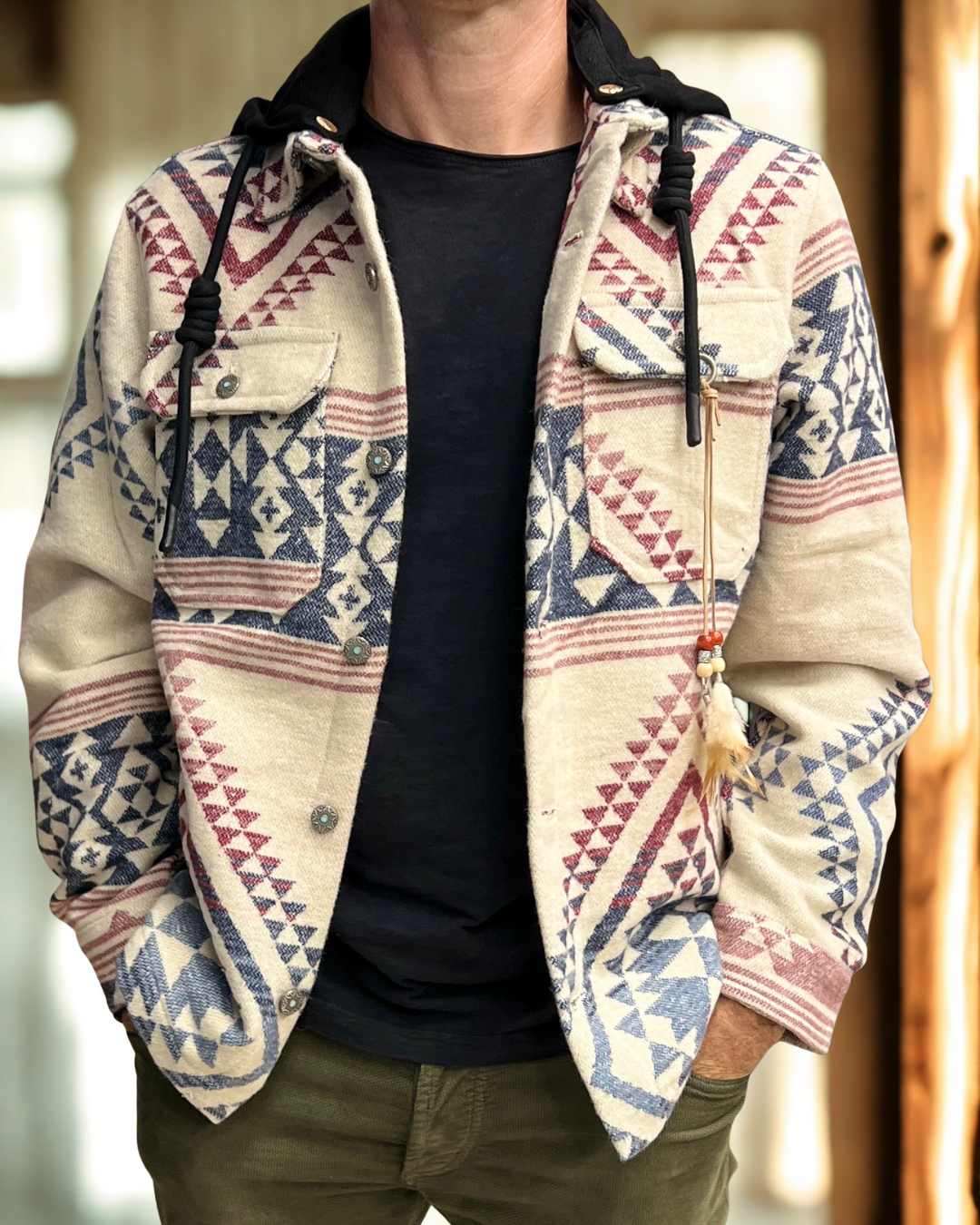 Overshirt Atzeco Berna con cappuccio staccabile - Seipuntozerostore