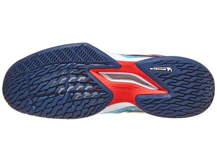 Scarpe Tennis Jet Mach 3 White Blue Babolat - Seipuntozerostore