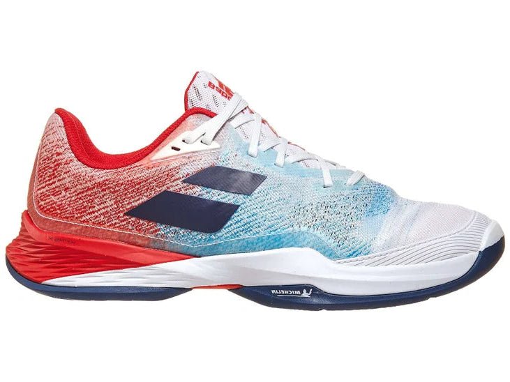 Scarpe Tennis Jet Mach 3 White Blue Babolat - Seipuntozerostore